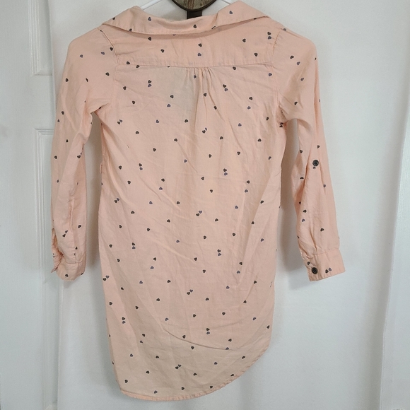 (1433) H&M LOGG Youths Long Sleeve Button Down Shirt, Size: 7-8 Y Color Pink - Picture 13 of 15